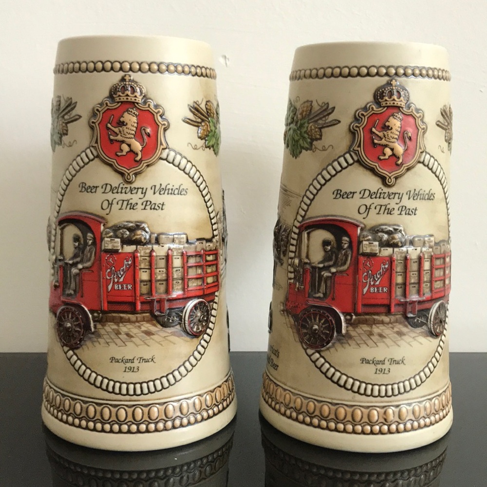 Stroh’s Vintage Beer Steins